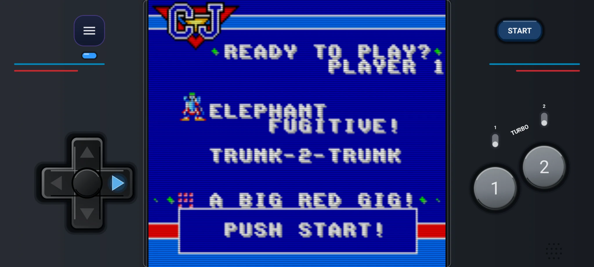Game Gear touch controls in landscape mode